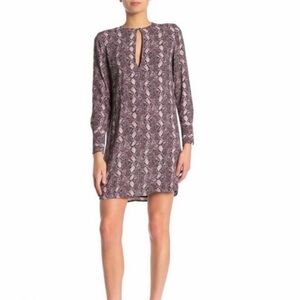 NWT Equipment Femme Bonnie Mini Shift Dress in Snakeskin S/P